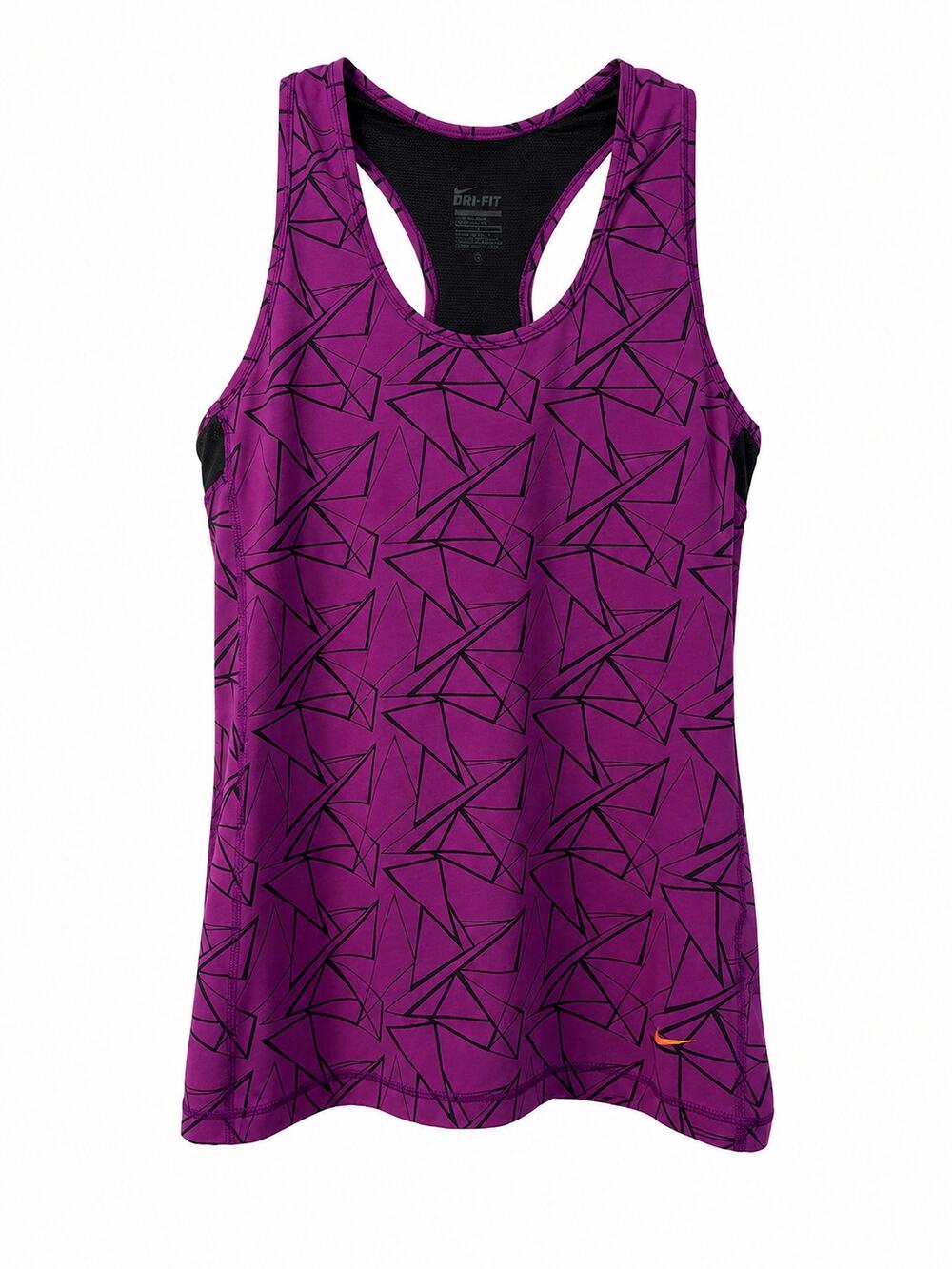 Nike Dri-FIT Women’s Tank Top Size S Purple Geometric Racerback Athletic Workout